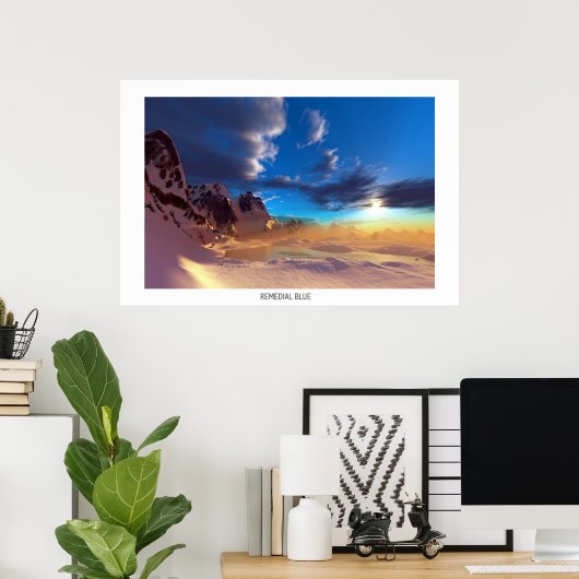 REMEDIALE BLAUW POSTER (Thuiskantoor)