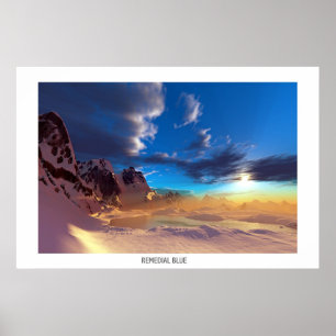 REMEDIALE BLAUW POSTER