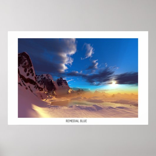 REMEDIALE BLAUW POSTER (Voorkant)