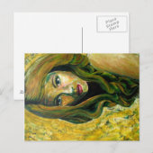 "Remedios la Bella" Acrylverf - Briefkaart (Voorkant / Achterkant)