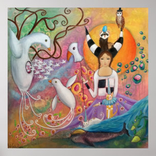 Remedy Whimsische Fantasie Kunst Poster