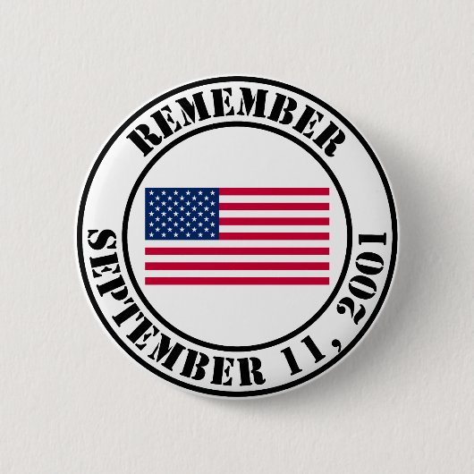 Remember 9/11 ronde button 5,7 cm (Voorkant)