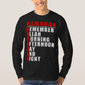 Remember Allah  Ramadan Kareem  Ramadan Mubarak Mo T-shirt (Voorkant)