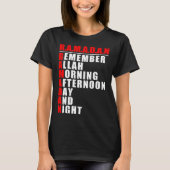 Remember Allah  Ramadan Kareem  Ramadan Mubarak Mo T-shirt (Voorkant)