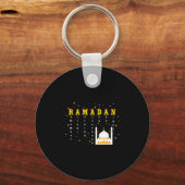 Remember Allah Ramadan Mubarak Kareem Sleutelhanger (Voorkant)