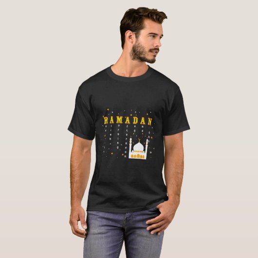 Remember Allah Ramadan Mubarak Kareem T-shirt (Voorkant volledig)