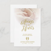 Remember Little Angel Beloved Ones Passed Away Notitiekaartje (Voorkant / Achterkant)