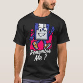 Remember Me Programmer Retro Floppy Disc T-shirt (Voorkant)