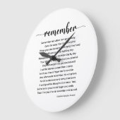 Remember Poem by Christina Georgina Rossetti Grote Klok (Hoek)