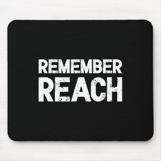 Remember Reach - Sentimenteel ontwerp voor Nobel T Muismat (Voorkant)