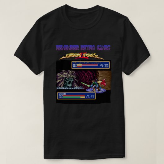 Remember Retro Games Shining Force II Classic T-shirt (Design voorkant)