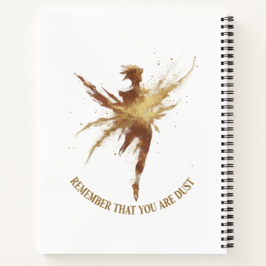 Remember That You Are Dust Notitieboek (Achterkant)