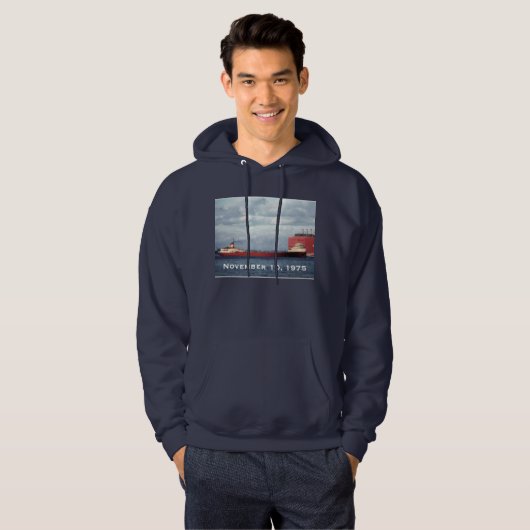Remember the Edmund Fitzgerald 11/10/75 Hoodie (Voorkant volledig)