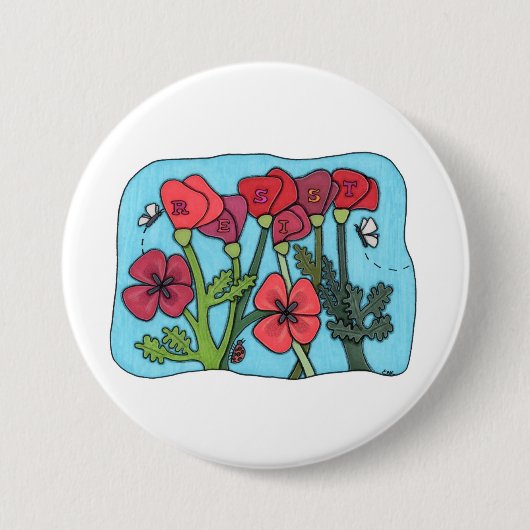 Remember the Resisters Pin Ronde Button 7,6 Cm (Voorkant)