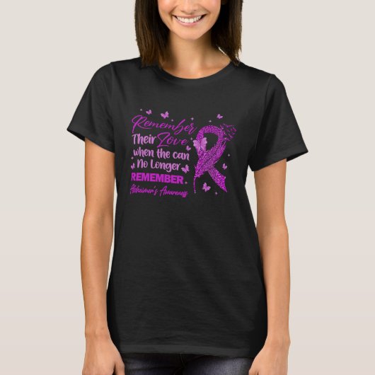 Remember Their Love Alzheimer's Awareness For Men  T-shirt (Voorkant)