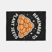 Remember To Plant Seeds Gardening Theme Cute  Fleece Deken (Voorkant (Horizontaal))