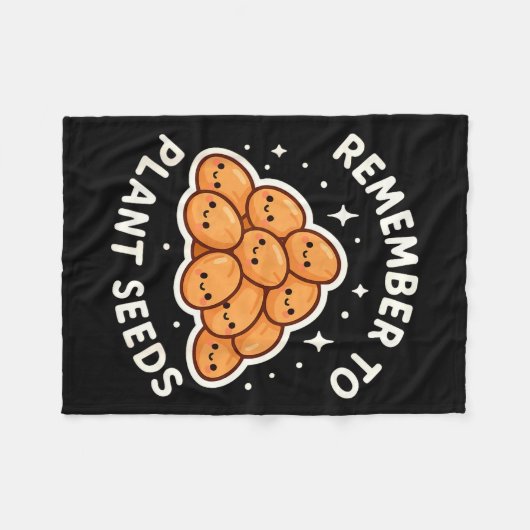 Remember To Plant Seeds Gardening Theme Cute  Fleece Deken (Voorkant (Horizontaal))