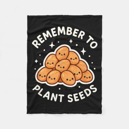 Remember To Plant Seeds Gardening Theme Cute  Fleece Deken (Voorkant)
