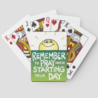 Remember to Pray Everyday Speelkaarten