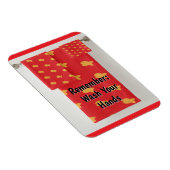 Remember: Wash Your Hands Refrigerator Magneet (Rechterzijde)