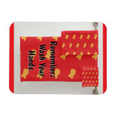 Remember: Wash Your Hands Refrigerator Magneet (Horizontaal)