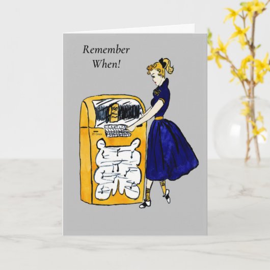 Remember When Card for Senior in Nursing Home Kaart (Gele Bloem)