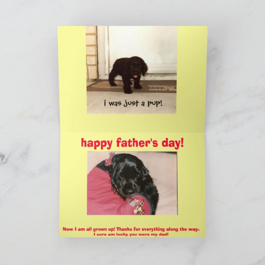 remember when, dad? kaart (Binnen)