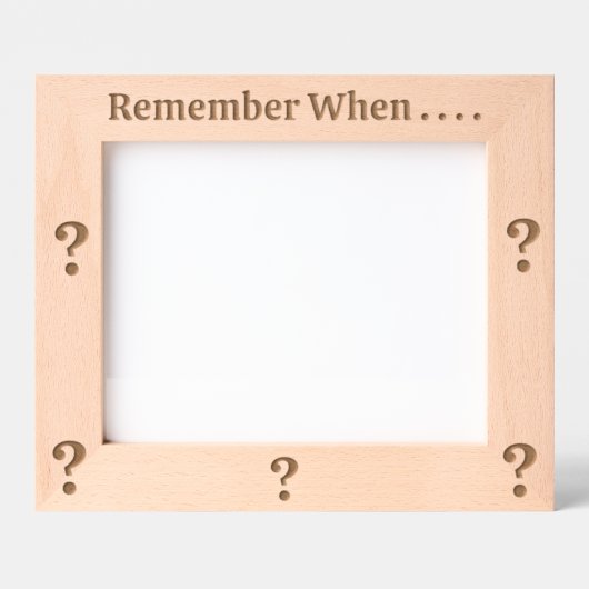 REMEMBER WHEN....? GEGRAVEERDE LIJSTJES (Voorkant)