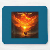 Remember Who Are You Dinosaur Chicken Cool Funny G Muismat (Voorkant)