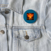 Remember Who Are You Dinosaur Chicken Cool Funny G Ronde Button 5,7 Cm (In situ)