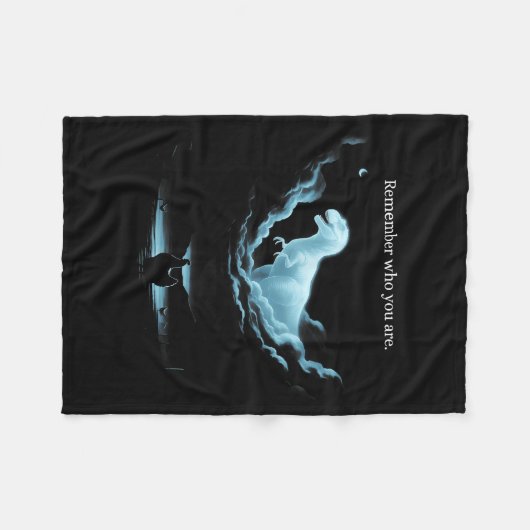 Remember Who Are You Dinosaur Chicken Meme Evoluti Fleece Deken (Voorkant (Horizontaal))