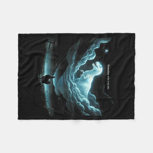 Remember Who You Are Chicken, Funny Evolution Joke Fleece Deken (Voorkant (Horizontaal))