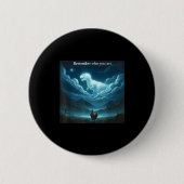 Remember Who You Are Chicken  Ronde Button 5,7 Cm (Voorkant)