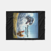 Remember Who You Are Dinosaur Chicken Fleece Deken (Voorkant (Horizontaal))