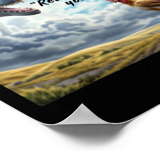 Remember Who You Are Dinosaur Chicken Poster (Hoek)