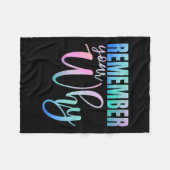 Remember Your Why Gym Motivation Fitness Insration Fleece Deken (Voorkant (Horizontaal))