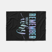 Remember Your Why Gym Motivation Fitness Insration Fleece Deken (Voorkant (Horizontaal))