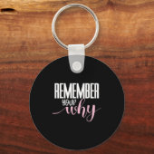Remember Your Why Gym Motivation Fitness Insration Sleutelhanger (Voorkant)