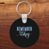 Remember Your Why Gym Motivation Fitness Insration Sleutelhanger (Voorkant)