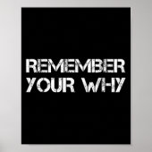 Remember Your Why  Poster (Voorkant)