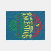 Remembering ancestors juneteenth 1865 pride black fleece deken (Voorkant (Horizontaal))