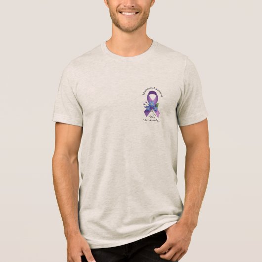 Remembering for the Ones Who Can’t Alzheimer’s Awa Tri-Blend Shirt (Voorkant)