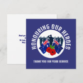 REMEMBRANCE Australië Nieuw-Zeeland AC Feestdagenkaart (Voorkant / Achterkant)