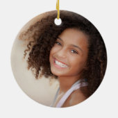 Remembrance Memory is een aandenken groene foto Keramisch Ornament (Achterkant)