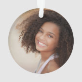 Remembrance Memory is een aandenken groene foto Ornament (achterkant)