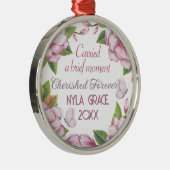 Remembrance Miscarriage, stillborn keepsake Metalen Ornament (Rechts)