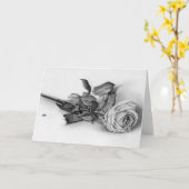 Remembrance Roos Tekening Kaart (Gele Bloem)