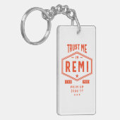 Remi - Gepersonaliseerde naam Birthday Gift Sleutelhanger (Voorkant Links)