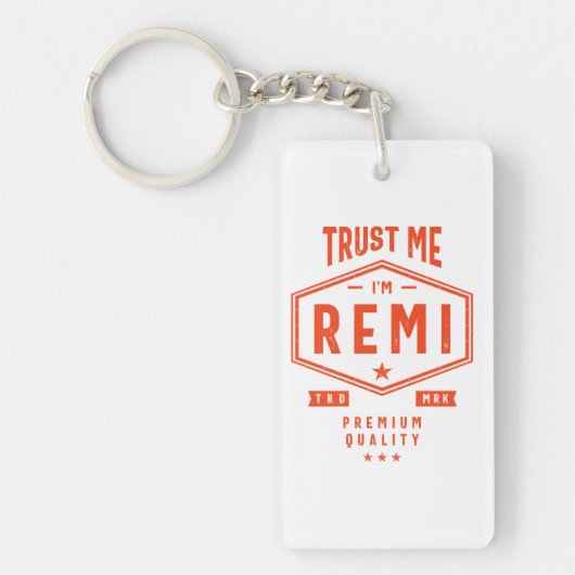 Remi - Gepersonaliseerde naam Birthday Gift Sleutelhanger (Voorkant)