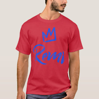 Remi the King Blue Crown & Name of Men Noem Re T-shirt
